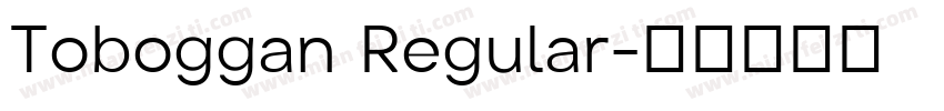 Toboggan Regular字体转换